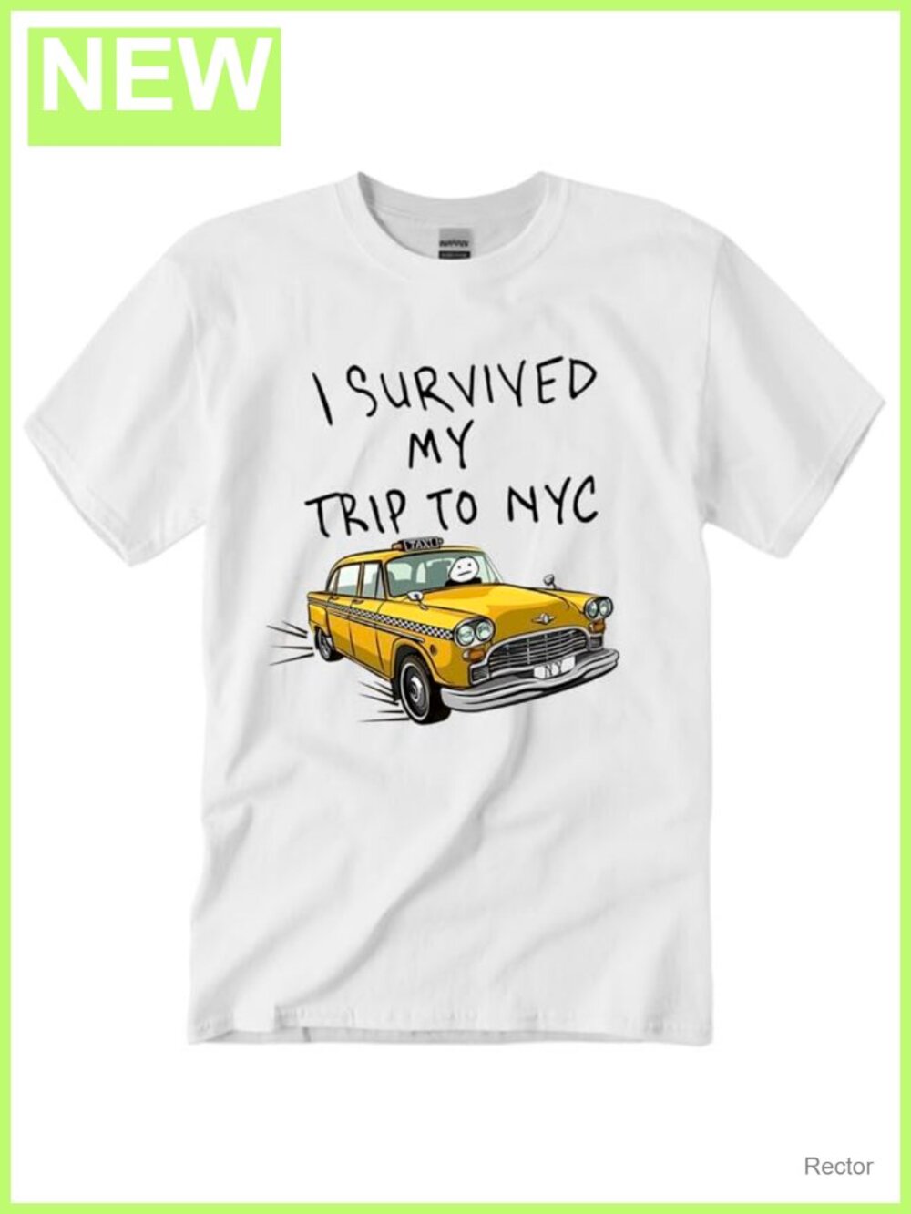I Survived My Trip to NYC Graphic Tee Crew Neck Short Sleeve Unisex Casual